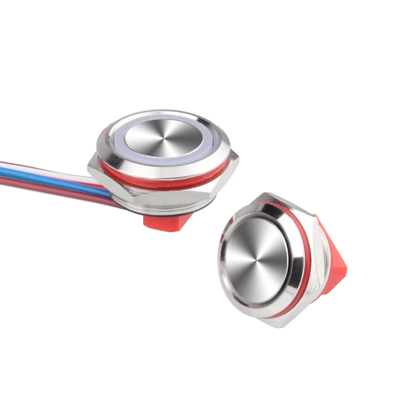 Bouton métallique tactile filaire série WD-C