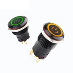 Interrupteurs à bouton-poussoir en métal noir oxydé série WD-A