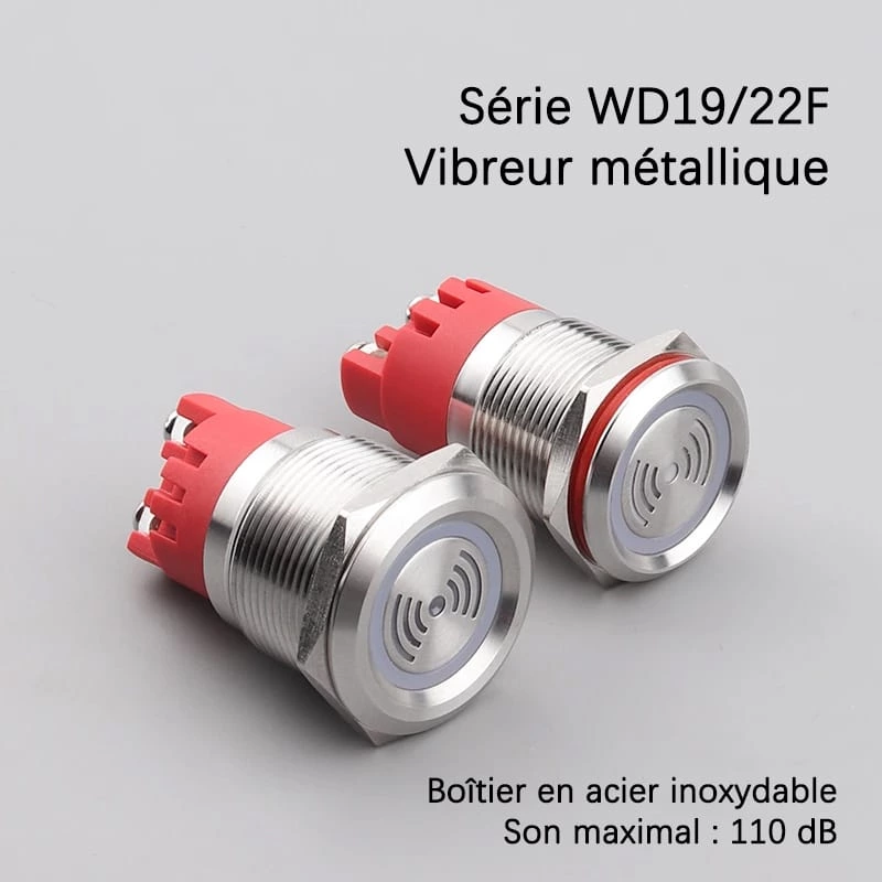 Buzzer métallique série WD19/22F